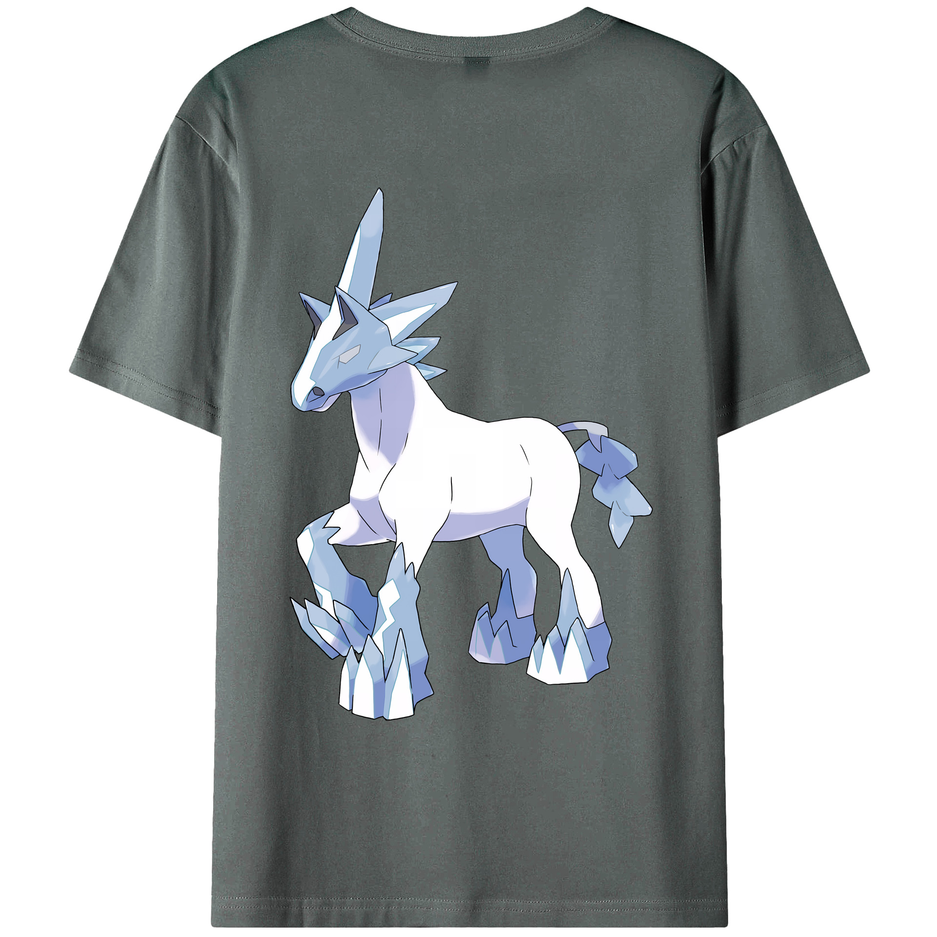（画像用） ポケットモンスター Pokémon 綿100％ メンズ半袖Tシャツ（バックプリント） 通気性
